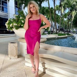 Cowl Neck Slip Dress